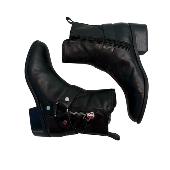 Marc Fisher Leather Moto Boots - Picture 2 of 9